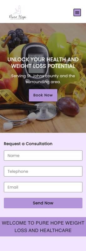 Pure Hope Weight Loss: mobile view