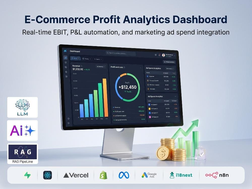 E-commerce profit analytics dashboard